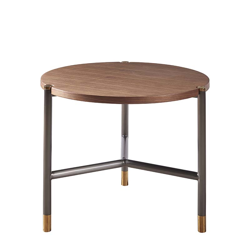Modern Round Walnut Coffee Table ZLS-CJ1040
